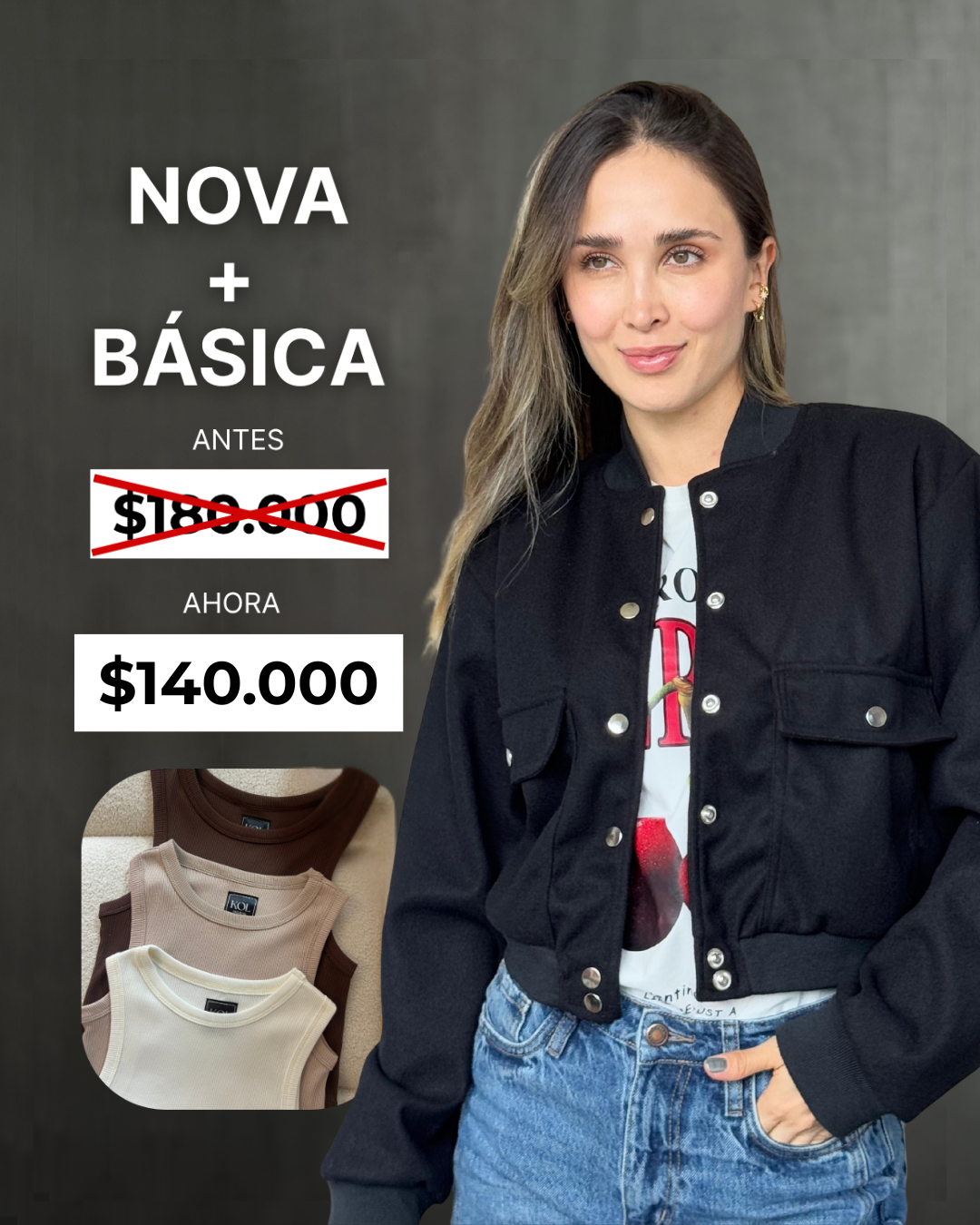 Combo Chaqueta Nova + Blusa Kol