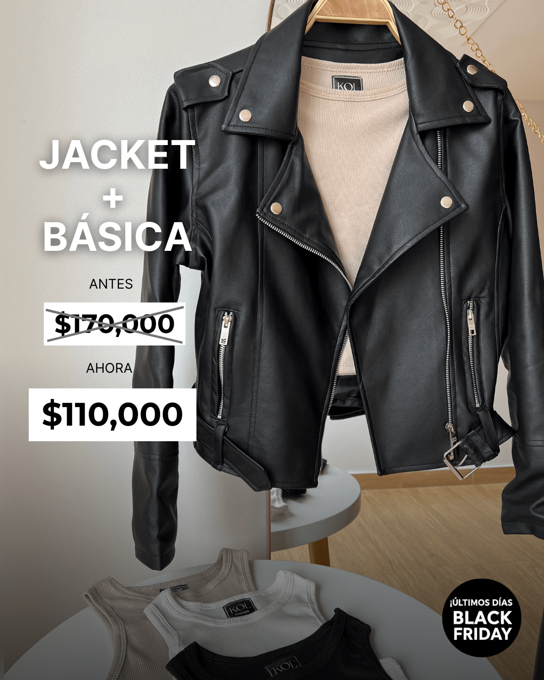 Combo Cazadora + Blusa Kol