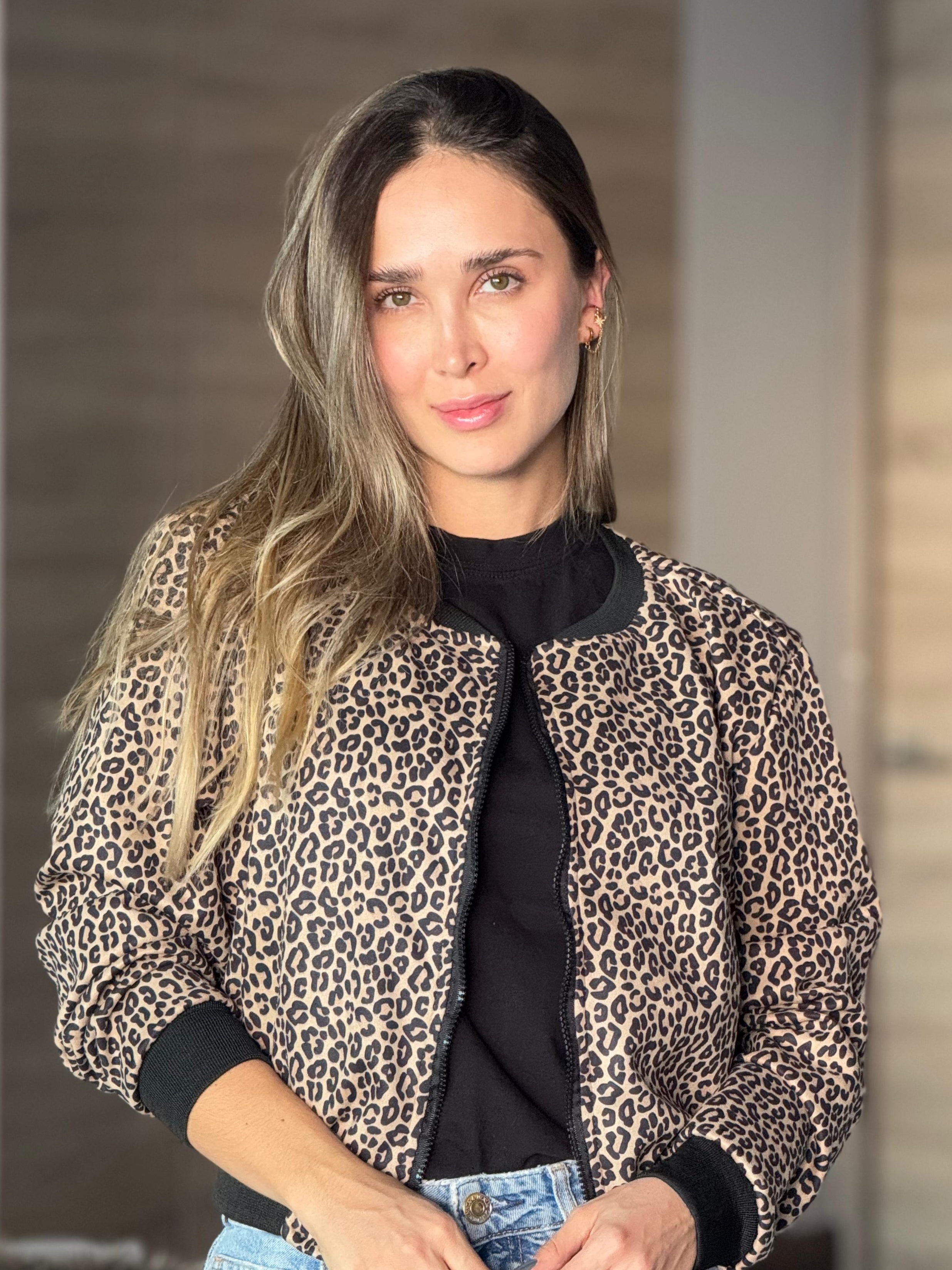 Bomber Jacket Animal Print