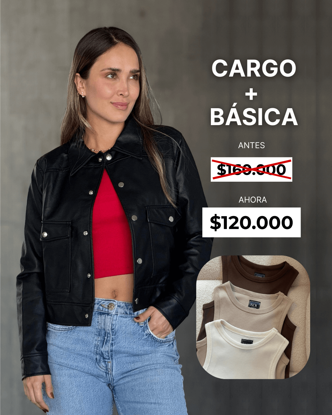 Combo Cargo + Blusa Kol
