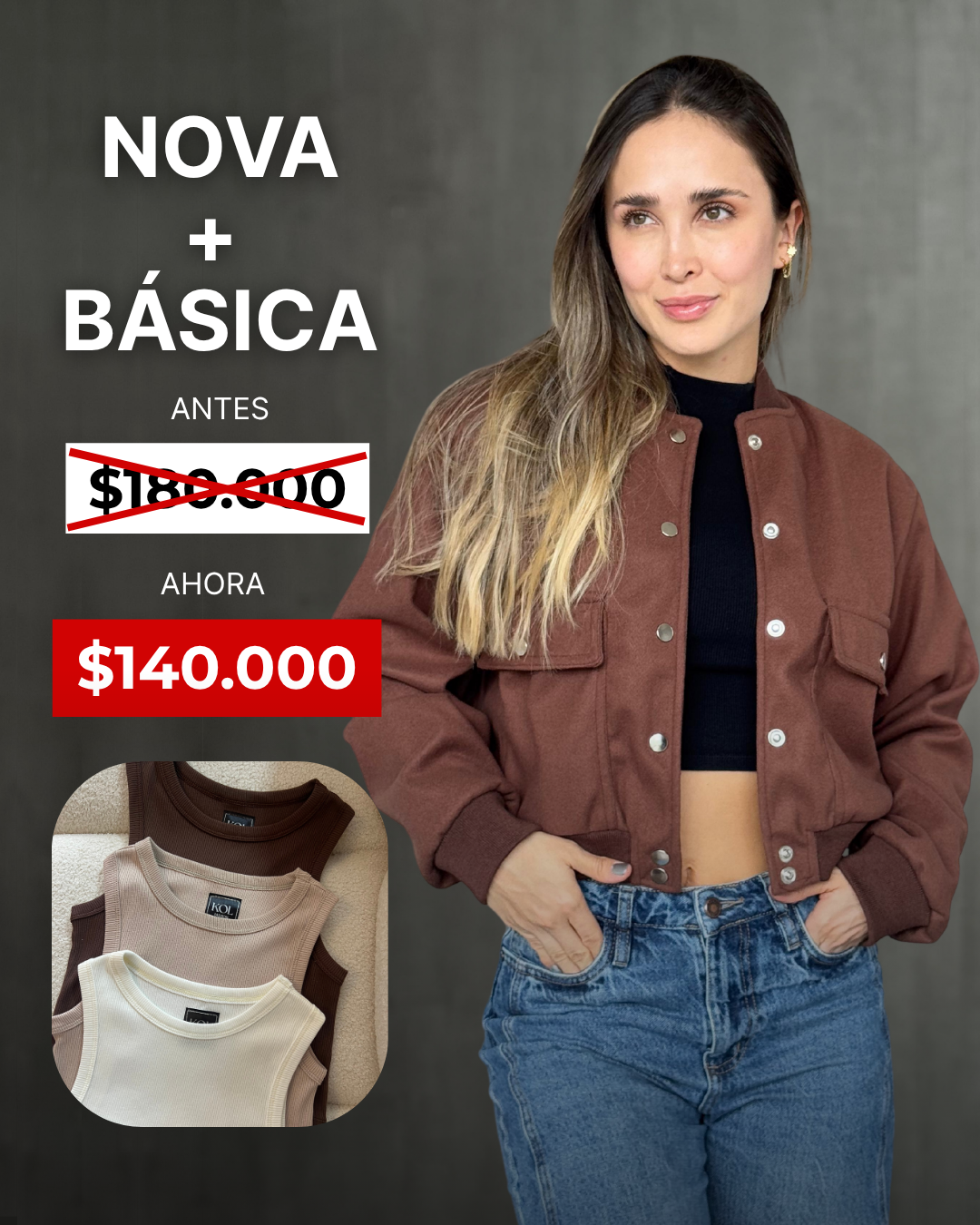 Combo Chaqueta Nova + Blusa Kol