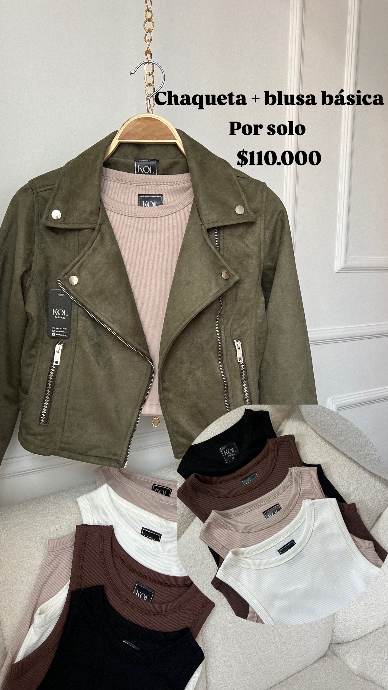 Combo Gamuza + Blusa Kol