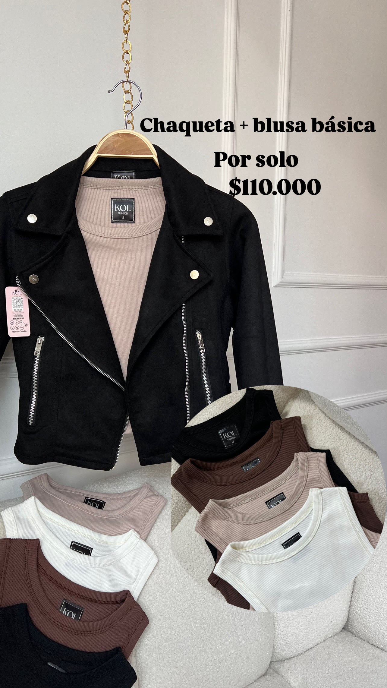Combo Gamuza + Blusa Kol