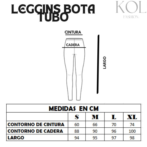 Leggin Strech Bota Ajustada