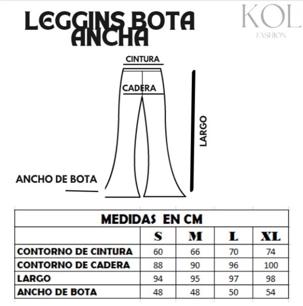 Leggin Strech Bota Ancha